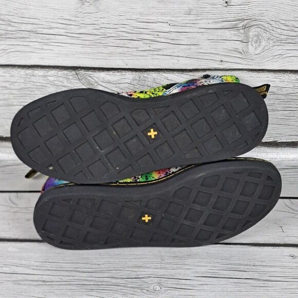 Dr. Martens Marley Hackney Booties AirWair Canvas Splatter Paint Youth 3 - Picture 10 of 11